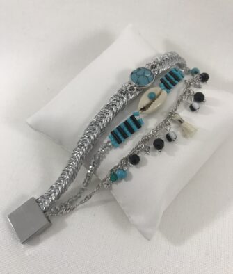 Bijoux Fantaisies Bracelet Hipanema Baya-Link Turquoise