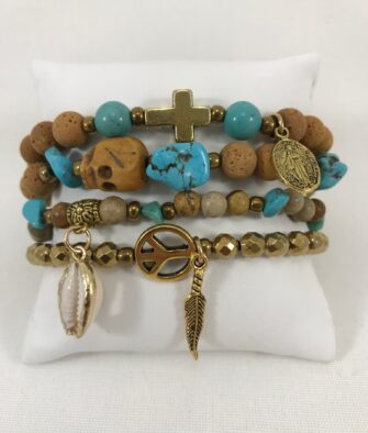 Bijoux Fantaisies Bracelet T'as Vu La Vierge Multi