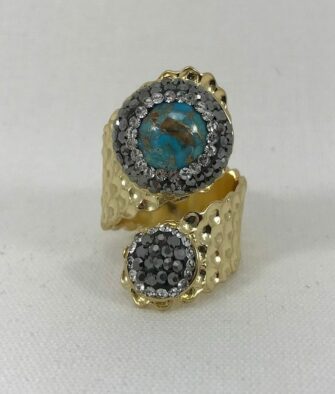 Bague Hypnochic Toi et Moi Bleu