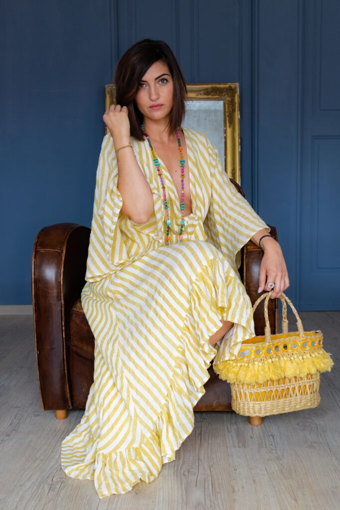 Marie K Robe Sundress Panier Piti Cuiti, Sautoir T’as vu la vierge