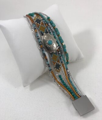 Bijoux Fantaisies Bracelet Hipanema Eldorado Turquoise