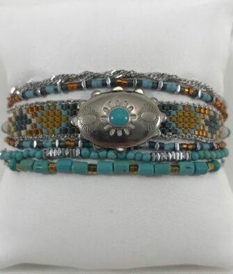 Bijoux Fantaisies Bracelet Hipanema Eldorado Turquoise