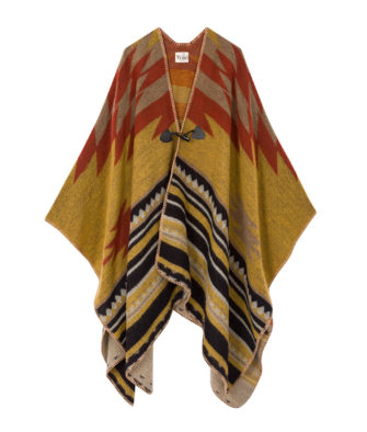 Prêt à porter Poncho Wild El rancho Caramel