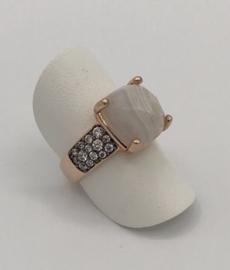 Bijoux Fantaisies Bague Bronzallure Preziosa White