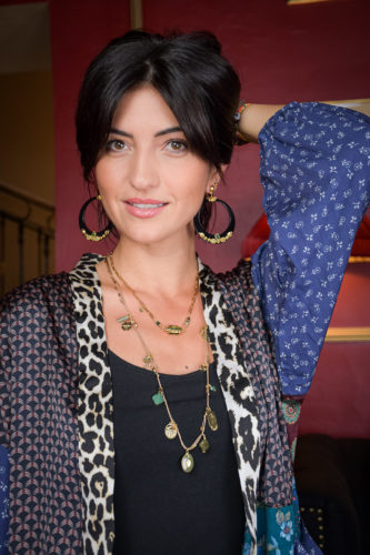 Marie K Collier By Garance Boucles d’oreilles Gas Bijoux Kimono Fleur de pirate