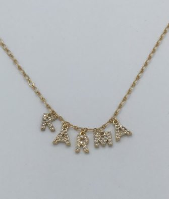 Bijoux Fantaisies Collier Amulette Karma Or