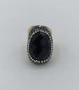 Bijoux fantaisies Bague Hypnochic Pierre noire