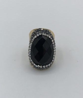 Bijoux fantaisies Bague Hypnochic Pierre noire