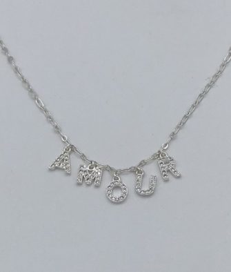 Bijoux Fantaisies Collier Amulette Amour