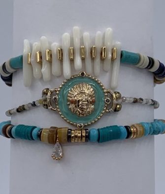 Bijoux Fantaisies Bracelet Hipanema Tomahawk Turquoise