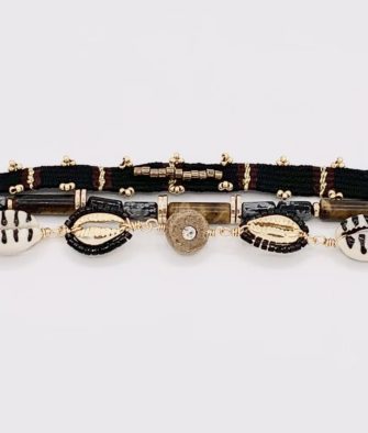 Bijoux Fantaisies Bracelet Hipanema Robinson Black