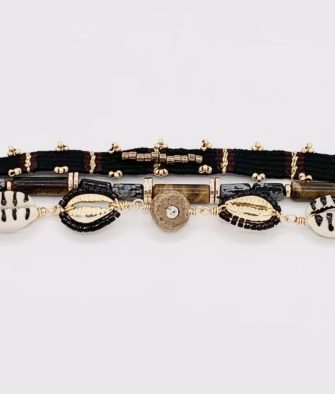 Bijoux Fantaisies Bracelet Hipanema Robinson Black