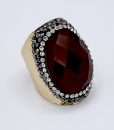 Bijoux fantaisies Bague Hypnochic Pierre Rouge