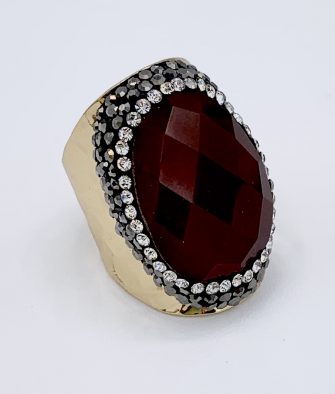 Bijoux fantaisies Bague Hypnochic Pierre Rouge