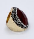 Bijoux fantaisies Bague Hypnochic Pierre Rouge