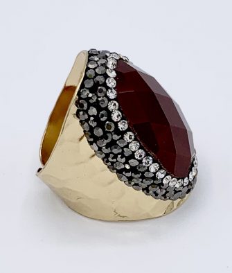 Bijoux fantaisies Bague Hypnochic Pierre Rouge