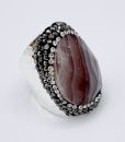 Bijoux fantaisies Bague Hypnochic Pierre Rose Argent