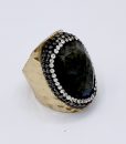 Bijoux fantaisies Bague Hypnochic Pierre Grise