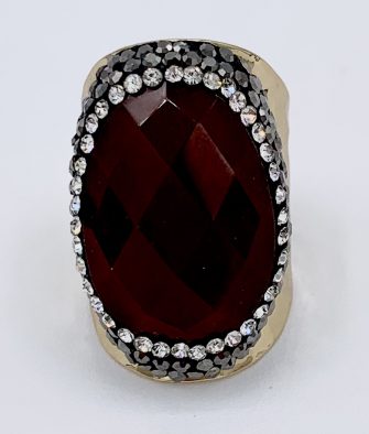 Bijoux fantaisies Bague Hypnochic Pierre Rouge