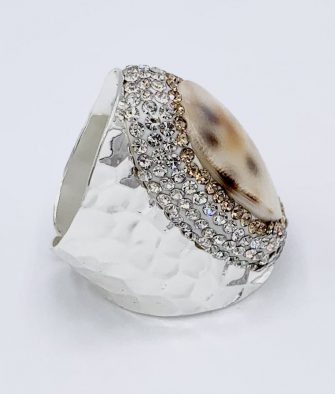 Bijoux fantaisies Bague Hypnochic Léopard Argent