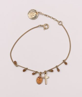 Bijoux Fantaisies Collier Bee Valentina New Capri Abricot