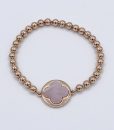 Bijoux Fantaisies Bracelet Bronzallure Clover Pink