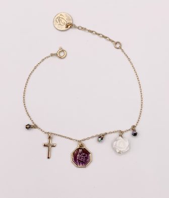 Bijoux Fantaisies Bracelet Bee Valentina Romantique Prune