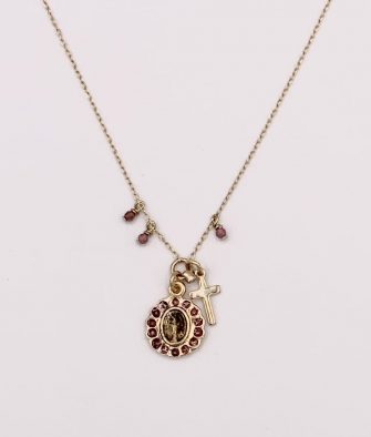 Bijoux Fantaisies Collier Bee Valentina Corolle Prune