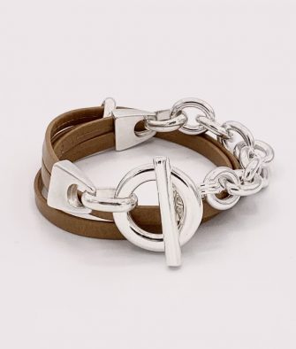 Bijoux Fantaisies Bracelet Secret de Cuir Dany