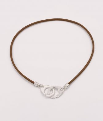 Bijoux Fantaisies Collier Secret de Cuir Menottes