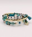 Bijoux Fantaisies Bracelet Madamirma Tourni Turquoise