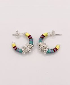 Bijoux Fantaisies Boucles d'Oreilles Hipanema Indya Argent