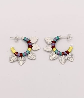 Bijoux Fantaisies Boucles d'Oreilles Hipanema Veda Argent