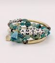 Bijoux Fantaisies Bracelet Madamirma Tourni Turquoise