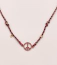 Bijoux Fantaisies Collier Hipanema Bonzey Rose