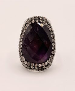 Bijoux fantaisies Bague Hypnochic Pierre Violette