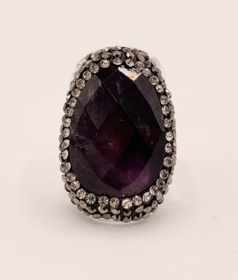 Bijoux fantaisies Bague Hypnochic Pierre Violette