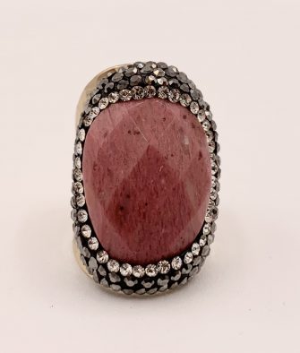 Bijoux fantaisies Bague Hypnochic Pierre Rose