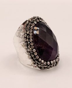 Bijoux fantaisies Bague Hypnochic Pierre Violette