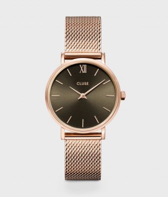 Montre Cluse Minuit Mesh Rose Gold