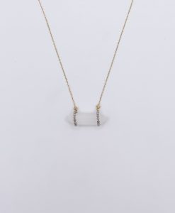 Bijoux Argent Collier Rosekafé Lya