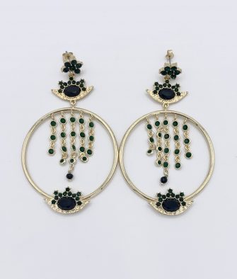 Bijoux Fantaisies Boucles d'Oreilles Hipanema Dynasty Noir