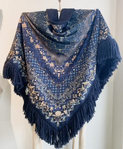 Accessoires Châle Katherina Loretta Bleu Doublé