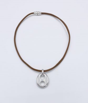 Bijoux Fantaisies Collier Secret de Cuir Café