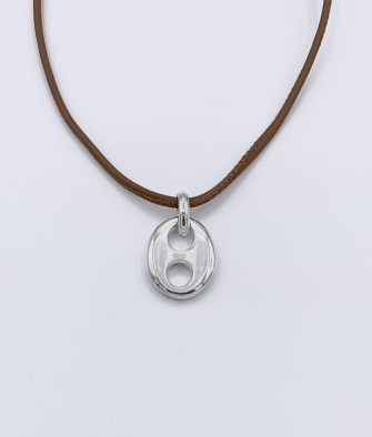 Bijoux Fantaisies Collier Secret de Cuir Café