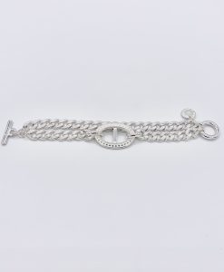 Bijoux Fantaisies Bracelet Secret de Cuir Louise Métal