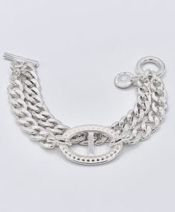 Bijoux Fantaisies Bracelet Secret de Cuir Louise Métal