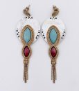 Bijoux Fantaisies Boucles d'oreilles Satellite Oro