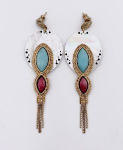 Bijoux Fantaisies Boucles d'oreilles Satellite Oro