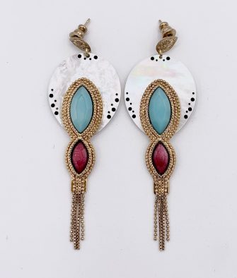 Bijoux Fantaisies Boucles d'oreilles Satellite Oro